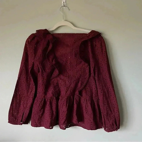 Madewell |  Eyelet Pom-Pom Blouse - Picture 7 of 14